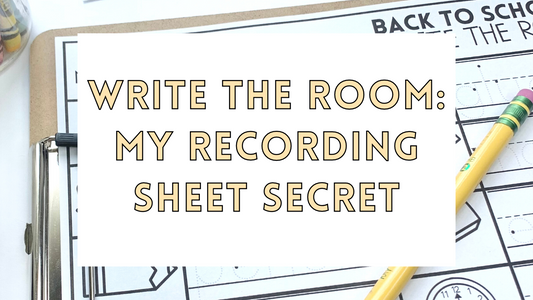 Write the Room: My Recording Sheet Secret