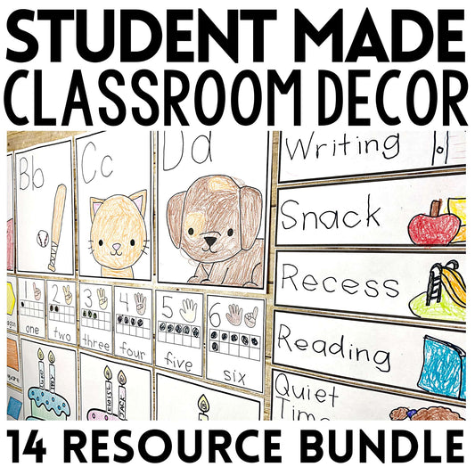 Modern Student Made Classroom Decor Bundle