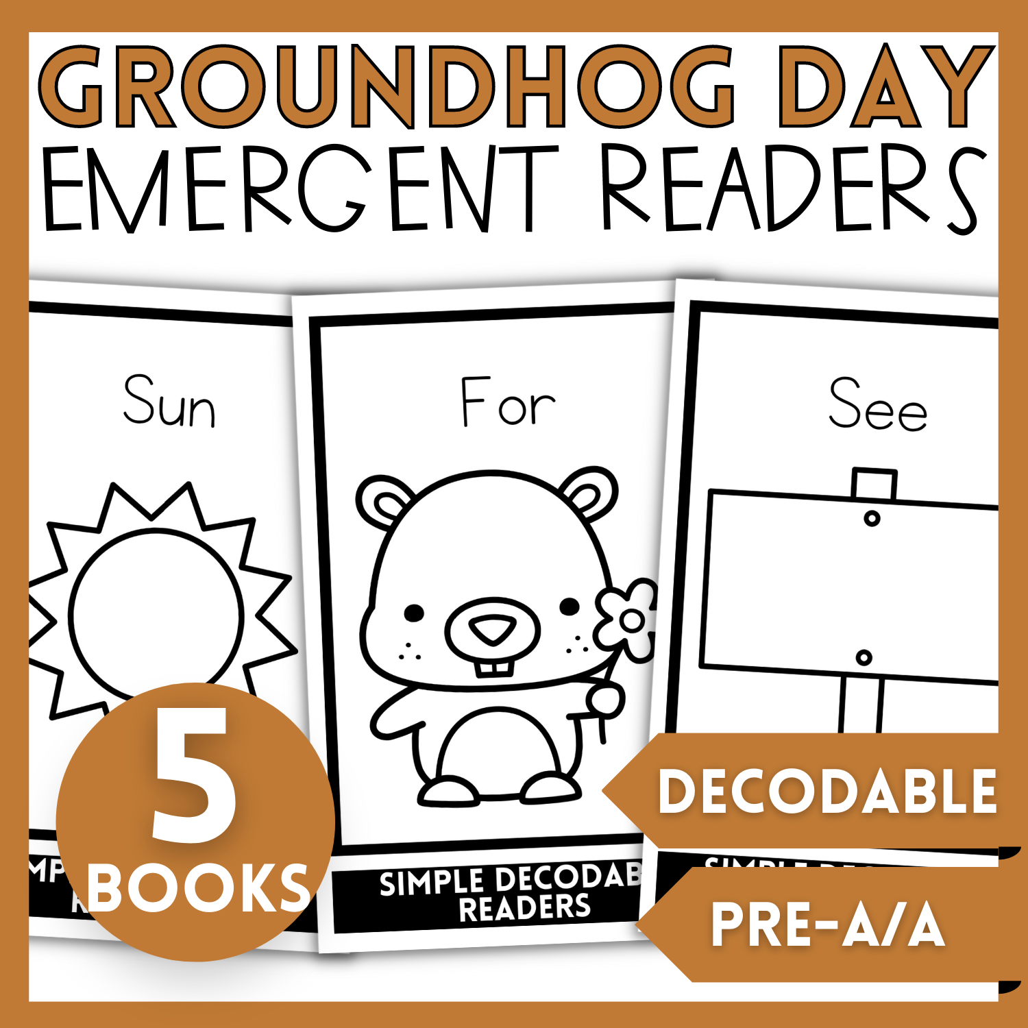 Groundhog Day Emergent Reader Books - Pre A Reading Level – The Inquiry Garden groundhog-day-emergent-reader-books-pre-a-reading-level-the-inquiry-garden