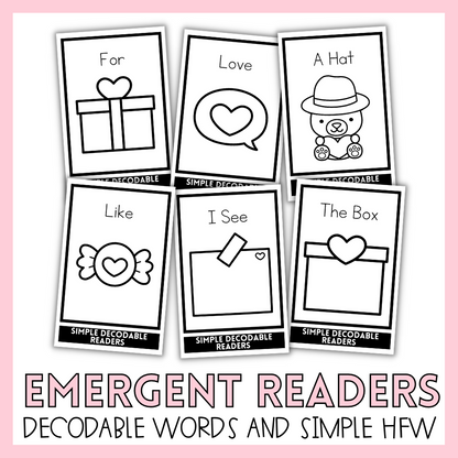 Valentine Emergent Reader Books